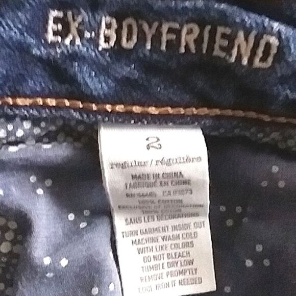 American Eagle Ex- Boyfriend Jeans Distressed Medium Wash - Picture 11 of 11